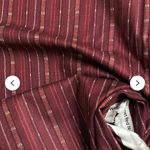 Quilting 6+Yards Craft Cotton Fabric Burgandy Rust Cognac Washed Henry Glass